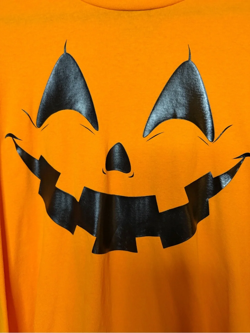 MAD Engine Adult Orange Pumpkin Face Costume Shirt 2x
